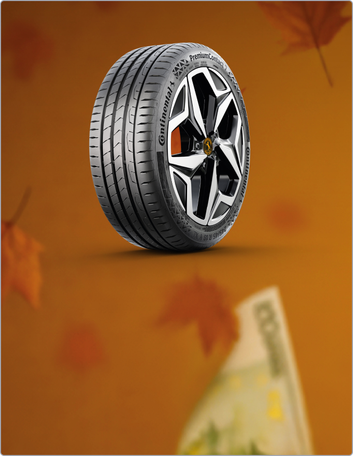 Até 100€ em vales com Pneus Continental! Até 100€ em vales com Pneus Continental!